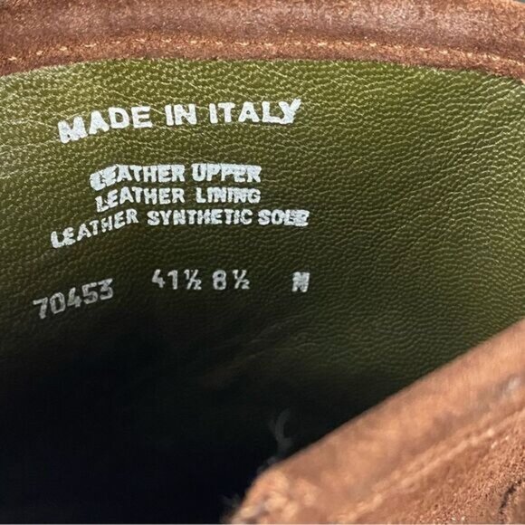 Brown Suede mens Boots Collection by Skechers Size 8.5 M,Made in Italy,Comfort - Picture 14 of 16